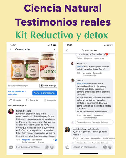 KIT REDUCTIVO & DETOX (2 MESES): El Sistema Ayurvédico que Sana tu Microbiota — Porque Ahí Está la Raíz del Peso que No Se Va