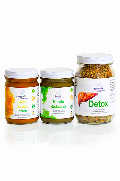KIT REDUCTIVO & DETOX (2 MESES): El Sistema Ayurvédico que Sana tu Microbiota — Porque Ahí Está la Raíz del Peso que No Se Va