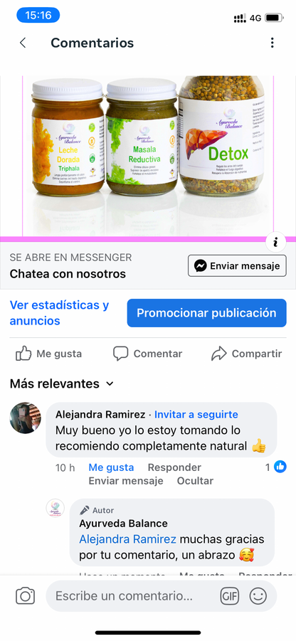 KIT REDUCTIVO & DETOX (3 MESES): El Sistema Ayurvédico que Sana tu Microbiota — Porque Ahí Está la Raíz del Peso que No Se Va. PACK PRIMAVERA CON MASALA RELAJANTE CON ASHWAGANDHA DE REGALO AL 10 DE MAYO