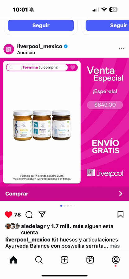 KIT HUESOS Y ARTICULACIONES (3 MESES)