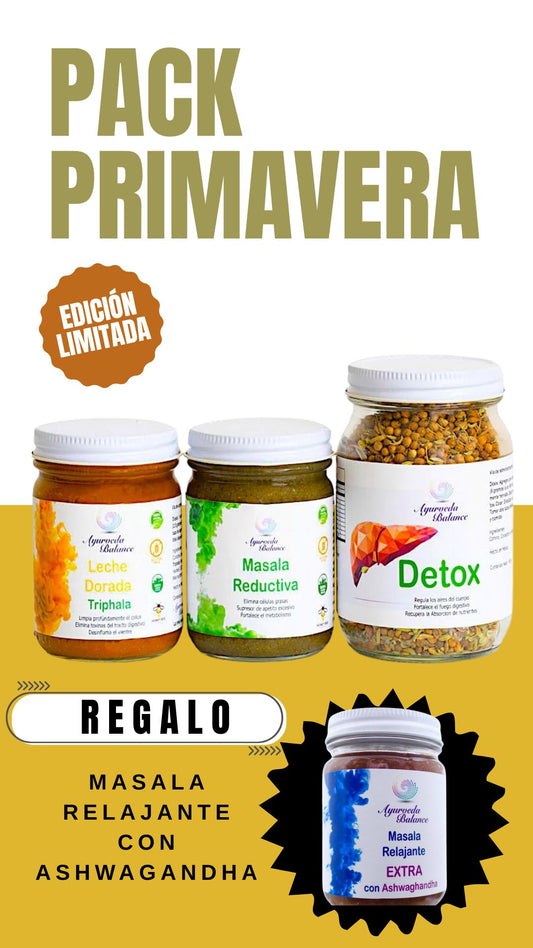 KIT REDUCTIVO Y DETOX ( 3 MESES ). PACK PRIMAVERA EDICIÓN LIMITADA 30 ABRIL. MASALA RELAJANTE REGALO