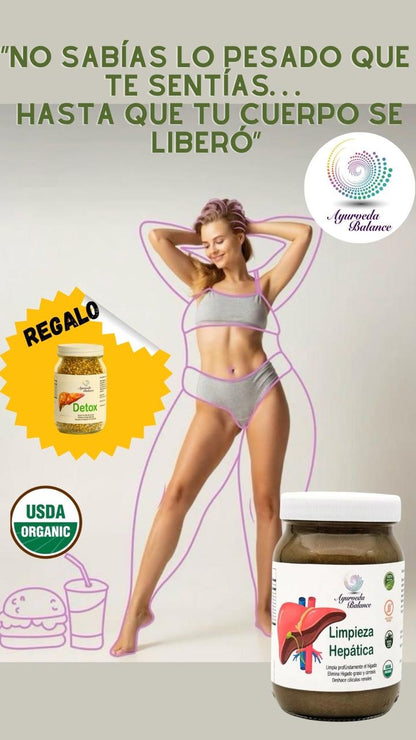 LIMPIEZA HEPATICA - 5 MESES (Tratamiento completo). TE DETOX REGALO. !POR TIEMPO LIMITADO!