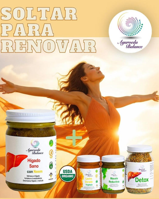 PACK - HIGADO SANO JUMBO (5 MESES) Y KIT REDUCTIVO & DETOX (1 MES)