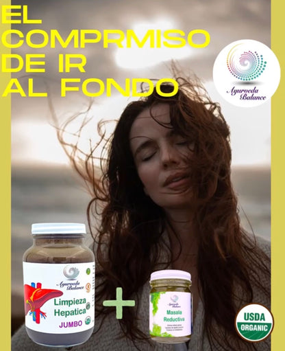 LIMPIEZA HEPATICA - 5 MESES (Tratamiento completo). MASALA REDUCTIVA DE REGALO. !POR TIEMPO LIMITADO!