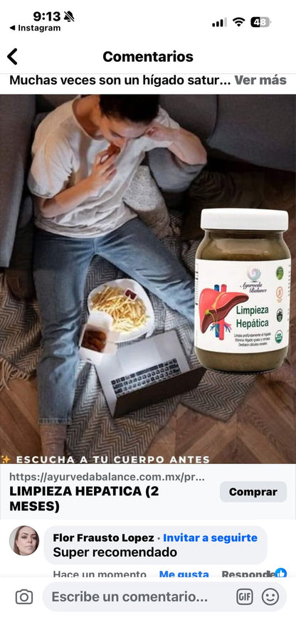 LIMPIEZA HEPATICA - 5 MESES (Tratamiento completo). TE DETOX REGALO. !POR TIEMPO LIMITADO!