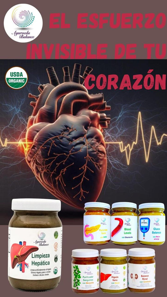 PACK TRIADA METABÓLICA: (un mes): Hígado Graso + Hipertensión + Colesterol + Diabetes· Sistema Integral Ayurveda · USDA Orgánico